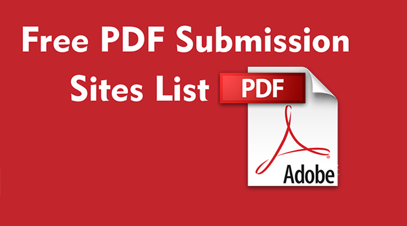 PDF Submission Sites